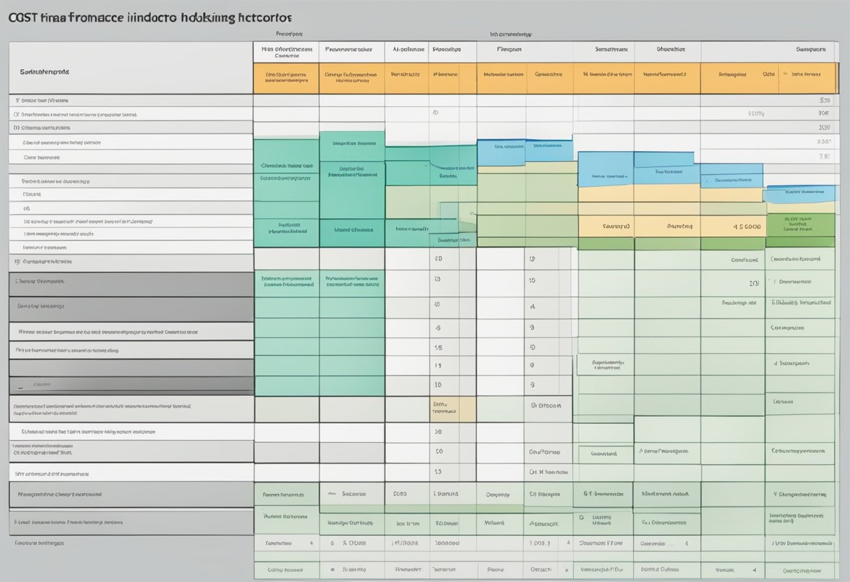 Un graphique montrant les indicateurs de performance clés (KPI) liés aux finances et au suivi des coûts dans un système de suivi des candidatures (ATS)