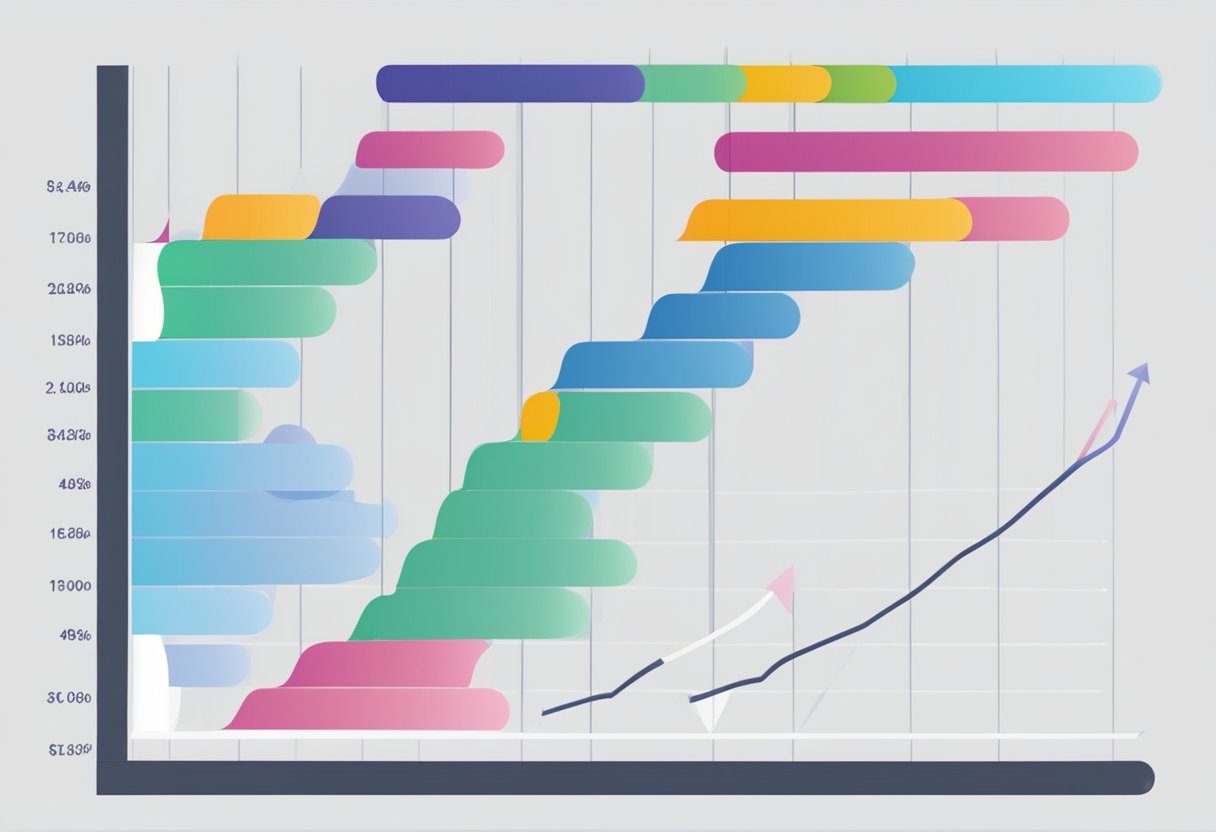 Un graphique montrant la diminution du temps moyen de recrutement avec la mise en œuvre d'un ATS, avec des axes étiquetés et des points de données clairs.