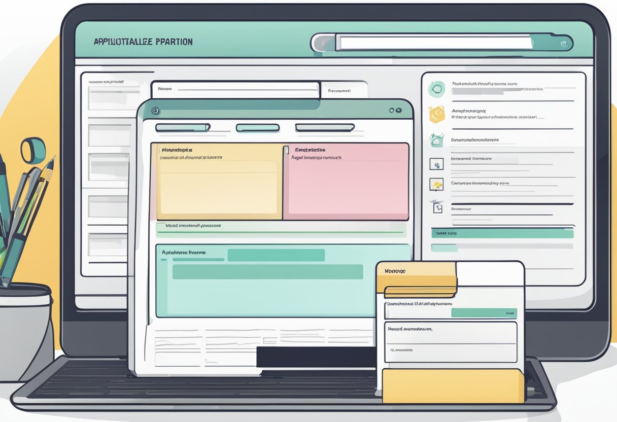 Un écran d'ordinateur affichant un formulaire de demande d'emploi personnalisable avec divers champs et options de personnalisation dans un système de suivi des candidatures (ATS)