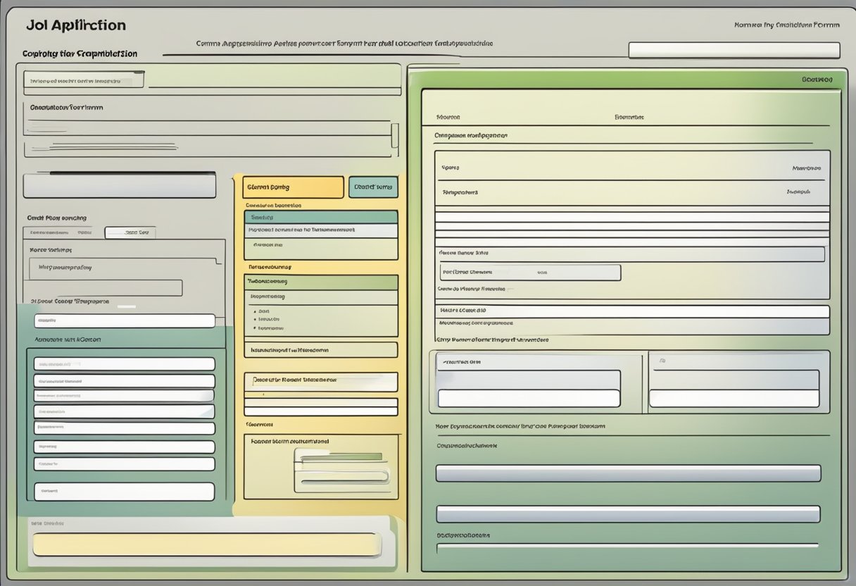 Un écran d'ordinateur affichant un formulaire de candidature personnalisable au sein d'un ATS, avec divers champs et options pour une création de formulaire efficace.